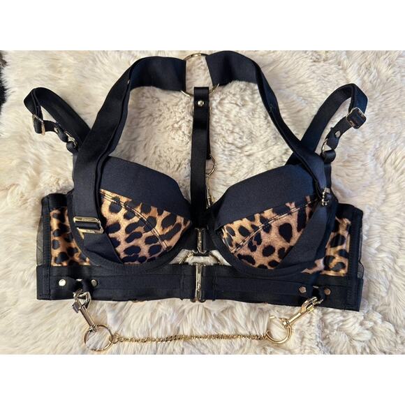 Honey Birdette KUKURO🔥🖤 Leopard Jaguar Bra 32C - Picture 2 of 5